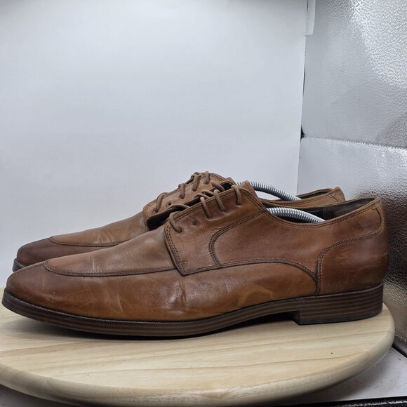 Mens Size 13 M - Cole Haan Jay Grand Apron Oxford Tan Style C23779 Dress Shoes - Picture 1 of 9